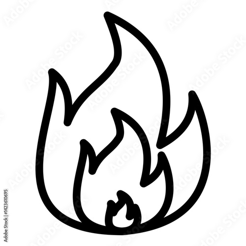 Fire Line Icon Style