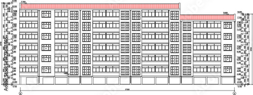 silhouette design vector illustration sketch image of building hotel apartment with scale size