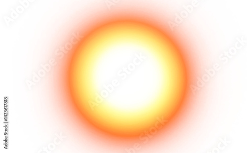 Transparent glowing sun special lens flare effect, graphics isolated on transparent background. Transparent sun rays or bright sun special lens effect