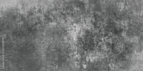 Grunge Style Abstract Gray Texture Background with Rough Painted Surface

