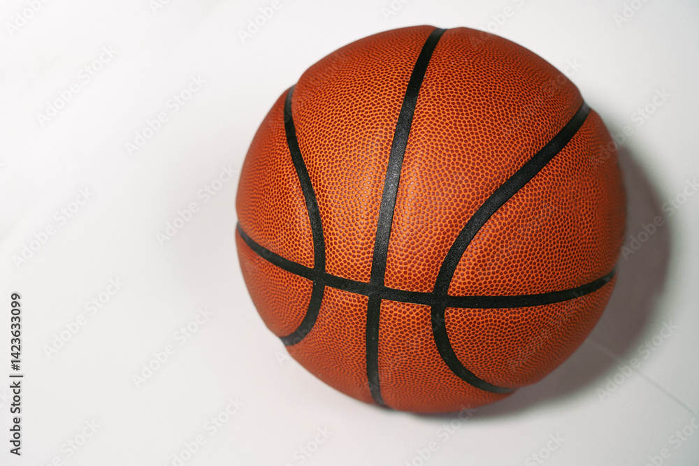 Fototapeta premium classic basketball ball on a white background
