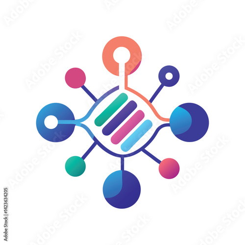 Minimalist logo representing a molecular diagnostics platform designed for modern healthcare and research environments, emphasizing clarity and innovation