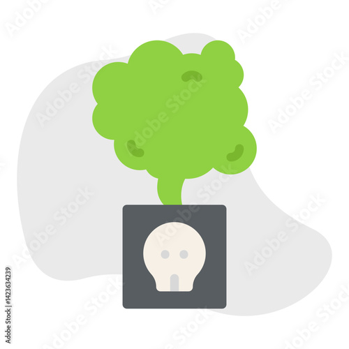 Toxic Fumes Release icon vector illustration