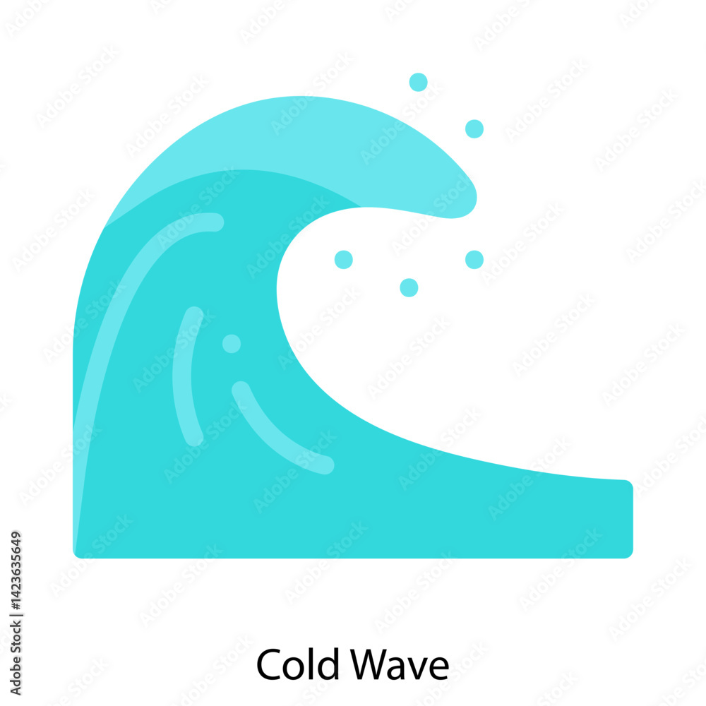 Cold Wave icon vector illustration Cold Wave icon vector illustration