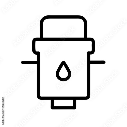 water purifier line art icon vector illustration
