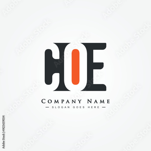 COE Initial Letter Logo - Simple Monogram Logo