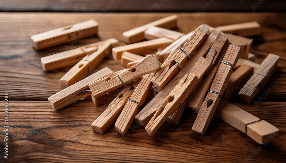 wooden clothespins on a wooden background wooden clothespins on a wooden background