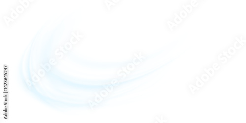Air, wind effect isolated transparent background. Airflow overlay: fresh air for cleaning, cooling or changing the air. Wind Wave Effect. 3D vector illustration.