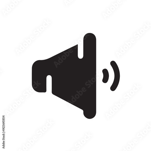 Electric megaphone with sound or marketing advertising. Customer service and Contact information megaphone Icon. Loudspeaker icon. Vector Illustration