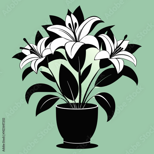 vector illustration of a flower