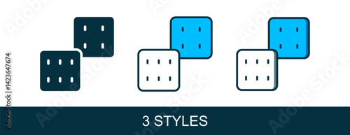 Filled outline Game dice icon isolated on white background. Casino gambling. Vector