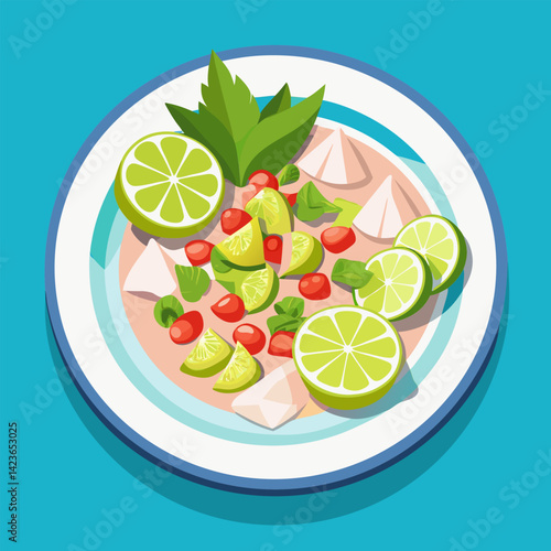 Ceviche. A Fresh and Flavorful Peruvian Dish