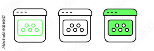 Set line Taxi mobile app icon isolated on white background. Mobile application taxi. Vector