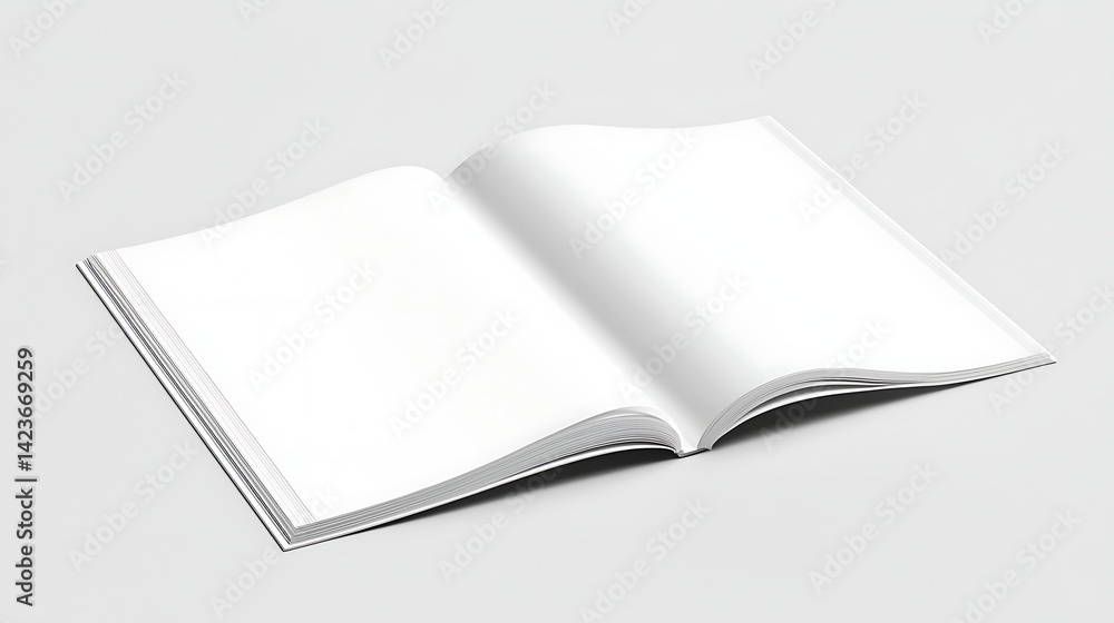 Open Book Mockup Blank Pages Open Book Mockup Blank Pages