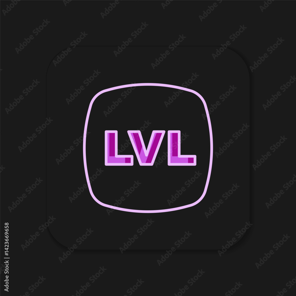 Filled outline Level game icon isolated on black background. Flat filled outline style with shadow. Vector Filled outline Level game icon isolated on black background. Flat filled outline style with shadow. Vector