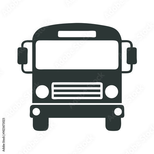 School bus vector graphic transportation vehicle public transport clip art illustration icon design