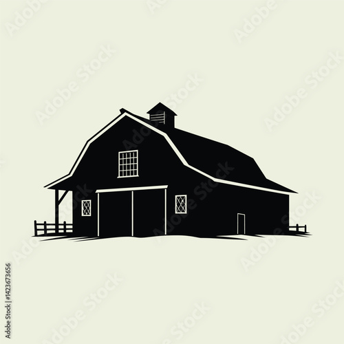 Barn Silhouettes, Farm
