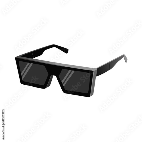 glasses on a white background, Modern Sunglasses Illustration
