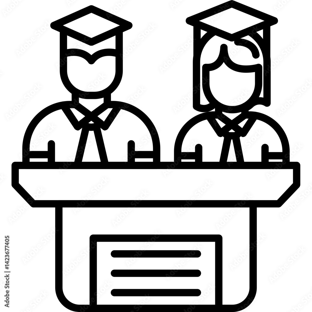 Student Speech Icon Student Speech Icon