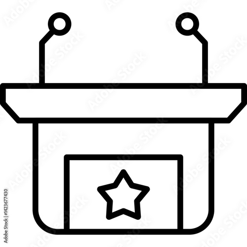 Speech table Icon