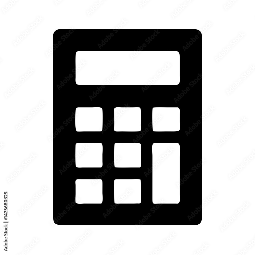 Calculator icon vector illustration for financial calculations accounting and math symbol use for app Calculator icon vector illustration for financial calculations accounting and math symbol use for app