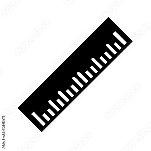 Explore the precision of a black ruler vector image for accurate measurements and design layouts