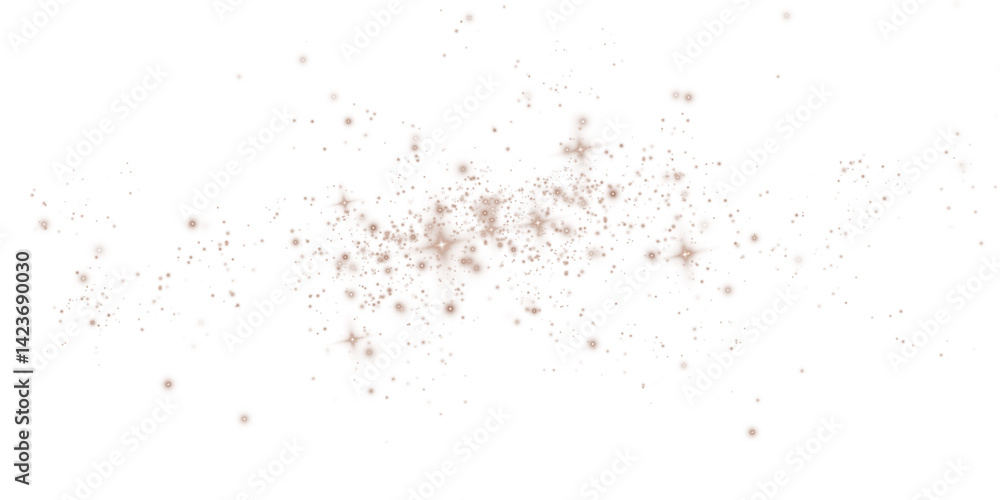 An enchanting and mesmerizing explosion of chocolate brown sparkles along with shimmering dust set on a transparent background An enchanting and mesmerizing explosion of chocolate brown sparkles along with shimmering dust set on a transparent background