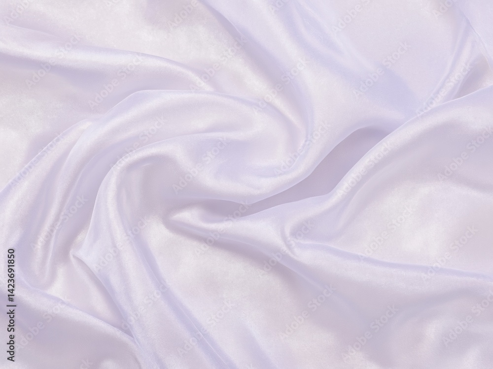 Fototapeta premium White translucent tulle, light airy soft.