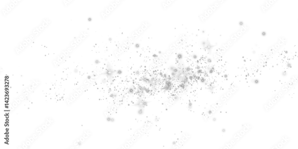 An enchanting and mesmerizing explosion of white sparkles along with shimmering dust set on a transparent background An enchanting and mesmerizing explosion of white sparkles along with shimmering dust set on a transparent background
