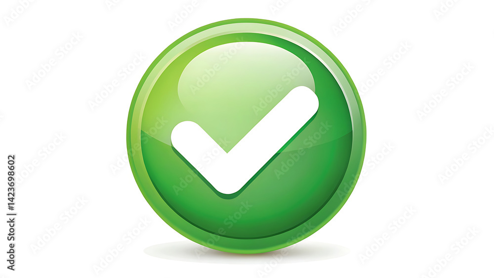 Confirmation Icon in Circle Vector for Web and Mobile UI Use Confirmation Icon in Circle Vector for Web and Mobile UI Use