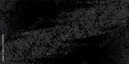Black and white grunge. Distress overlay texture. Abstract surface dust and rough dirty wall background concept. Worn, torn, weathered effect. Vector illustration