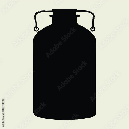 Milk Can Silhouettes, Dairy