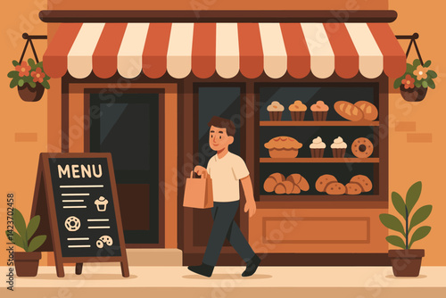 A charming local bakery full of fresh bread and sweet details
