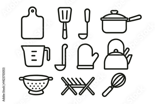 Modern kitchens typically contain essential tools for cooking and meal preparation
