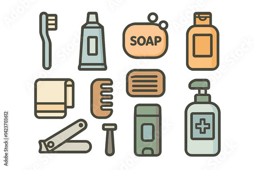 Products utilized for everyday hygiene and grooming purposes