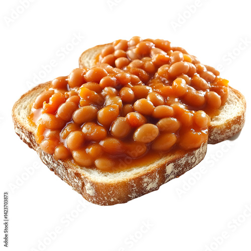 Baked beans on toast a simple yet appealing food image