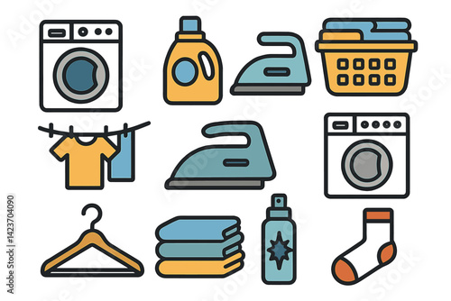 Items found in the home for cleaning and arranging clothing