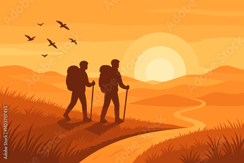 An inspiring early morning trek in nature with calm and clarity