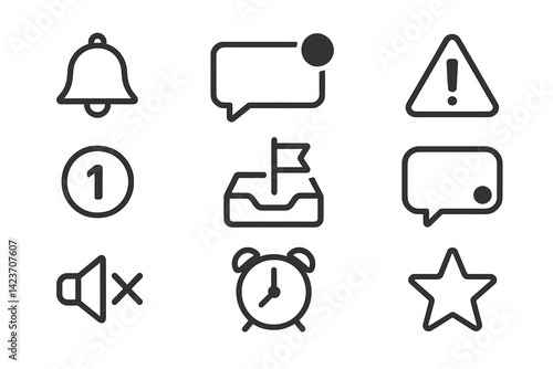 Visuals used to signal app activity and alerts to users