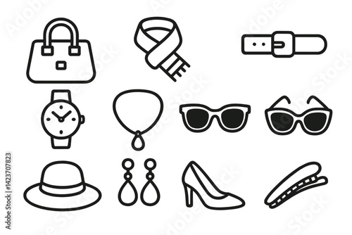 Clothing extras used to complete or enhance personal style