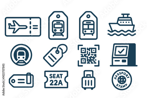 Travel documents and items used in multi-modal transit systems