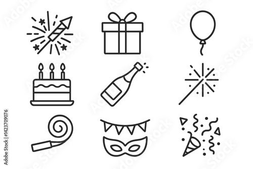 Festive items used in parties and special events