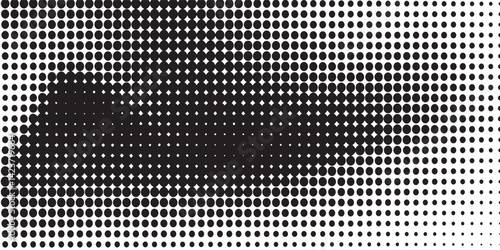 grunge Halftone white and black dots pattern and black gradient grunge texture background. Dotted line comic sport style background illustration