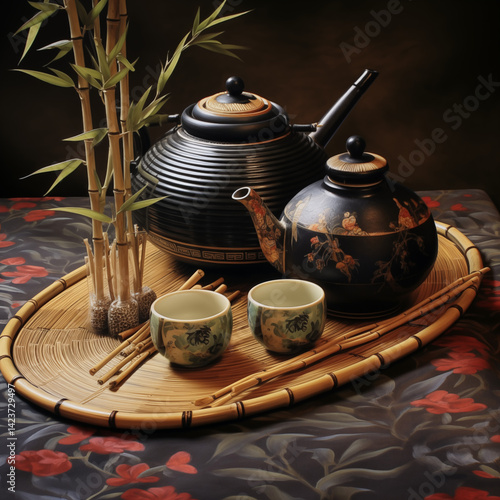 Tea and tea ceremony utensils.