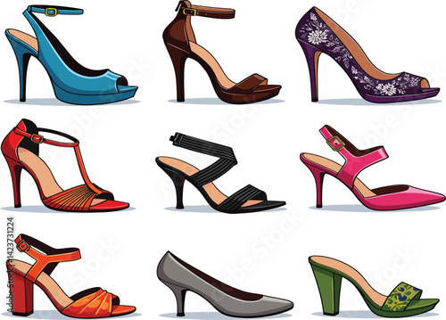 Shop stylish high heel shoes online trendy pumps sandals footwear fashion women's shoes collection style guide