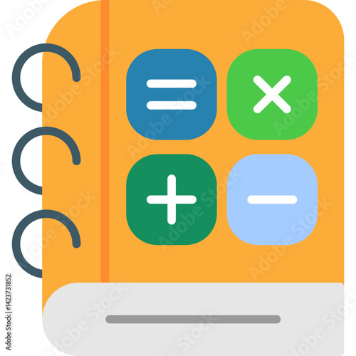 Math Learning Book Icon