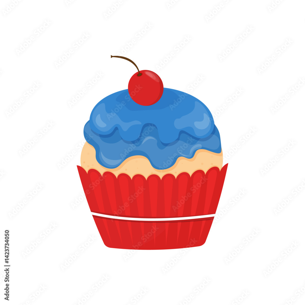 cupcake isolated on white background. cupcake isolated on white background.