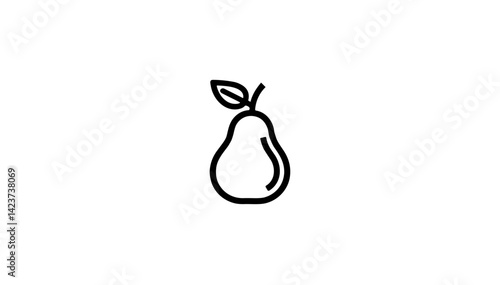 vector illustration of an pear