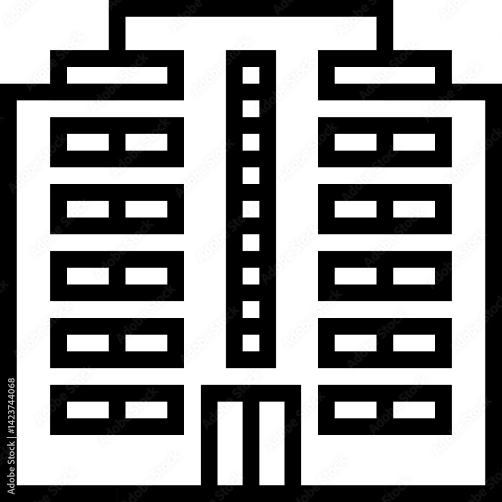 office line icon, linear outline icon office line icon, linear outline icon