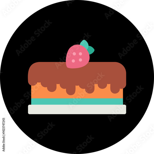 Cake II icon vector illustration